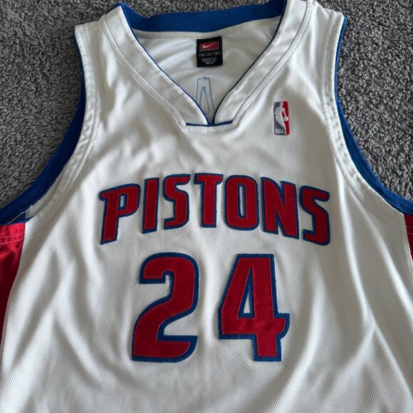 Rare Nike Authentic 2001 Mateen Cleaves NBA Detroit Pistons Dri Fit Jersey Sz 48 - Picture 3 of 16
